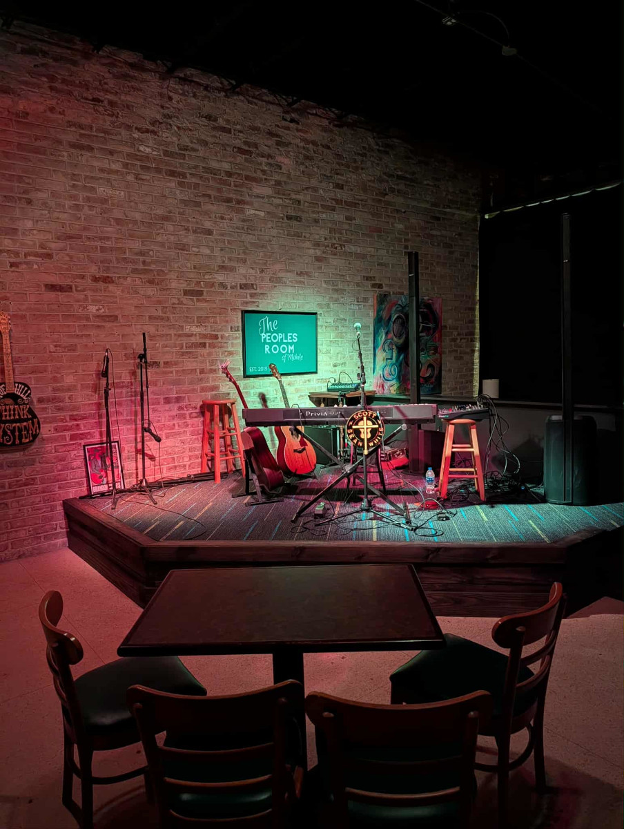The People's Room stage set and ready